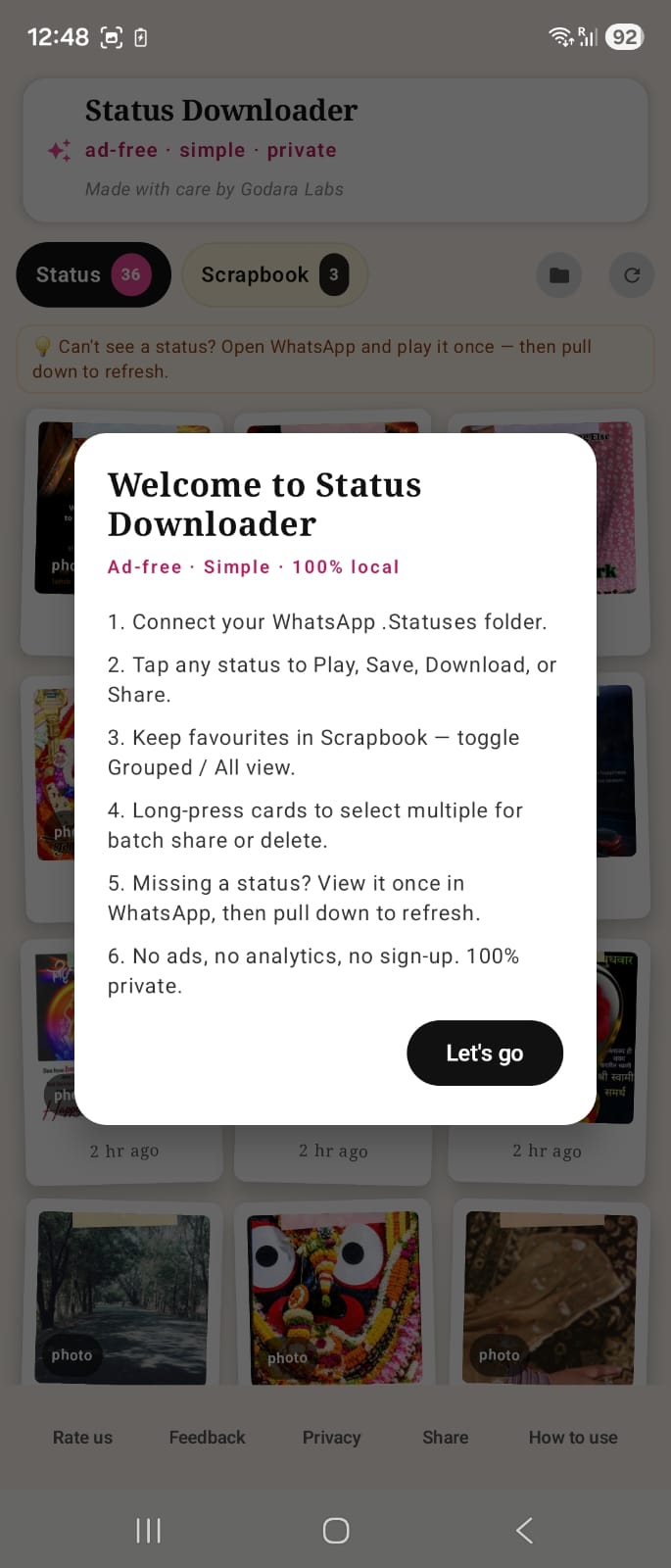 StoryStash How to Use
